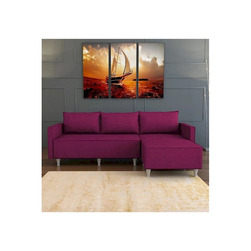 Bolivya Modern L-shaped Sectional Sofa