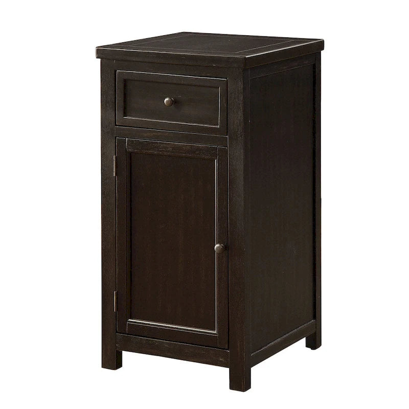 Kae Vintage 18-inch Solid Wood 1-Drawer Side Table by Furniture of America