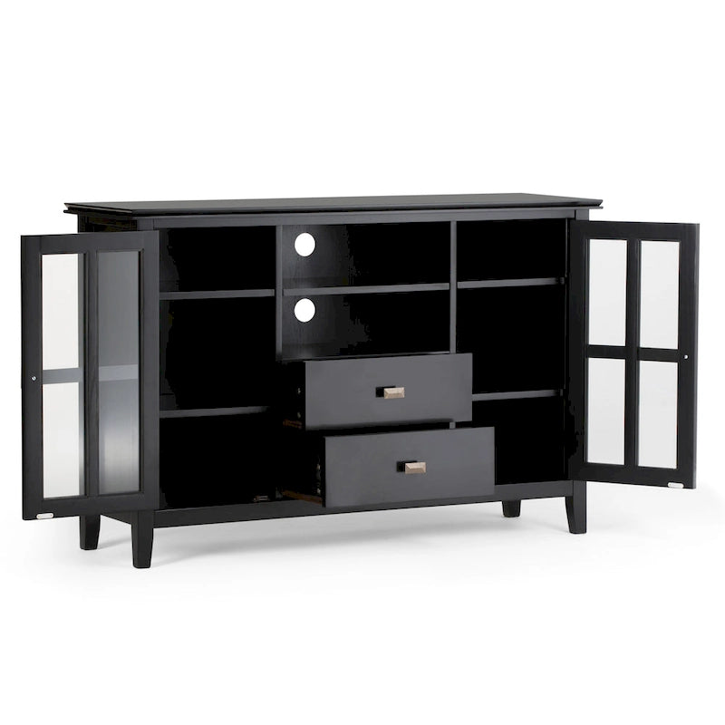 WYNDENHALL Stratford 53-inch Solid Wood TV Media Stand - 53 inch wide