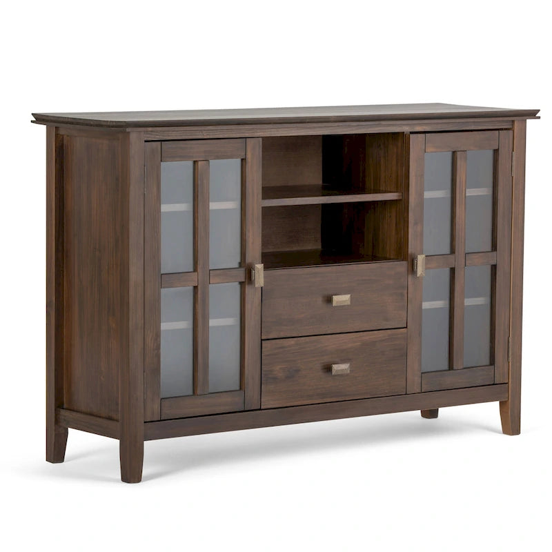 WYNDENHALL Stratford 53-inch Solid Wood TV Media Stand - 53 inch wide