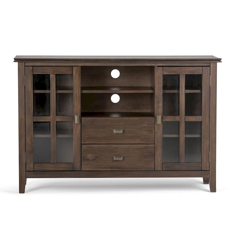 WYNDENHALL Stratford 53-inch Solid Wood TV Media Stand - 53 inch wide
