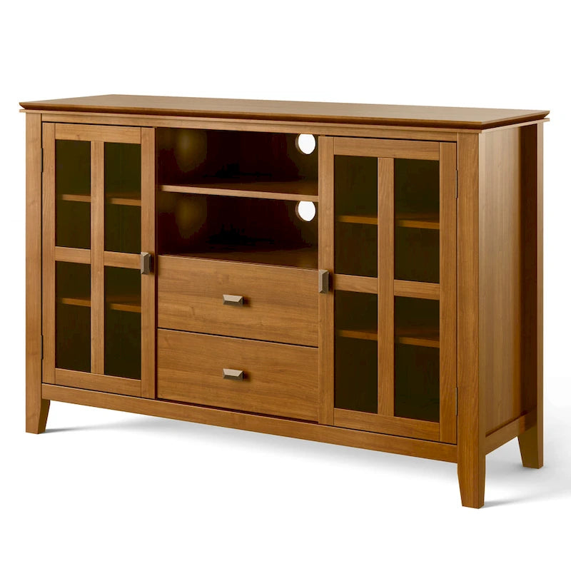 WYNDENHALL Stratford 53-inch Solid Wood TV Media Stand - 53 inch wide