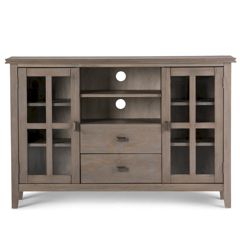 WYNDENHALL Stratford 53-inch Solid Wood TV Media Stand - 53 inch wide