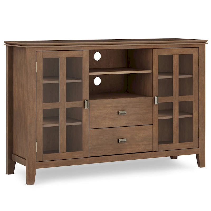WYNDENHALL Stratford 53-inch Solid Wood TV Media Stand - 53 inch wide