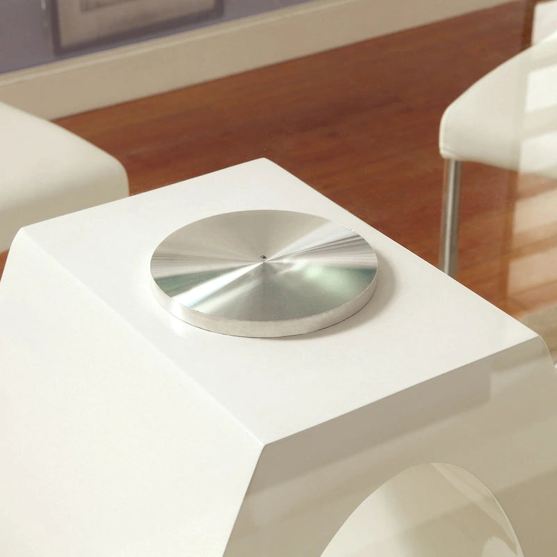 Raji Contemporary Glass Top 7-Piece Dining Set by Furniture of America