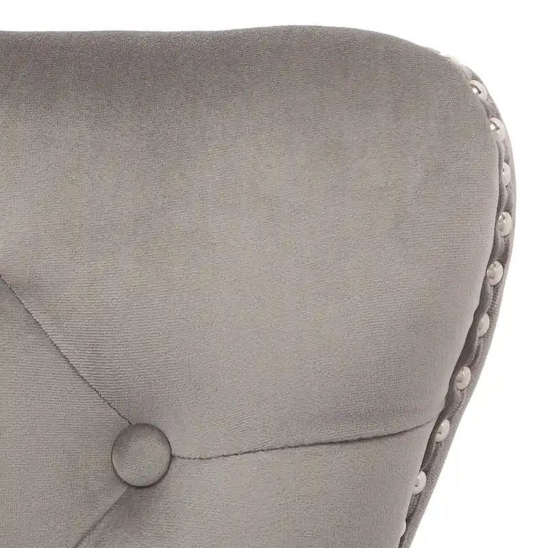 Grandview Tufted Wingback Dining Chair (Set of 4) with Nailhead and Ring Pulls