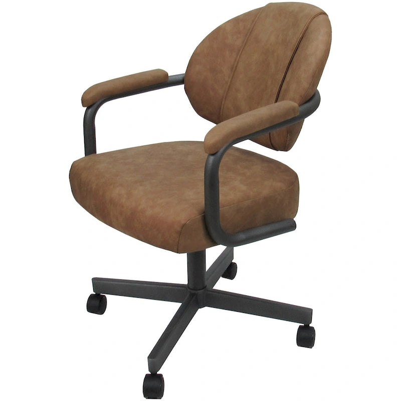Swivel Tilt Kitchen Chair with Wheels M-70 Casters - N/A