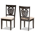 Gervais Modern and Contemporary Transitional 2-PC Dining Chair Set