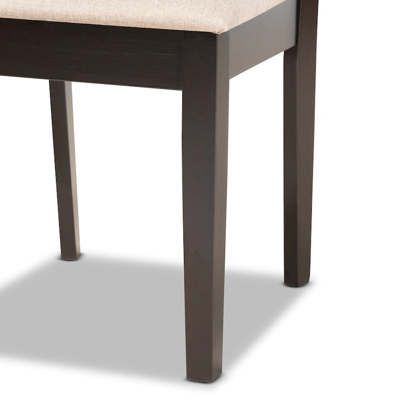 Gervais Modern and Contemporary Transitional 2-PC Dining Chair Set