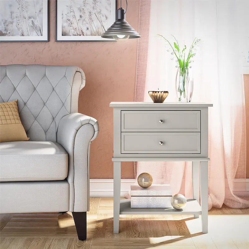 Avenue Greene Bantum Accent Table with 2 Drawers