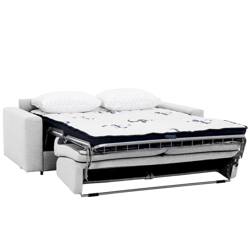 Stearns & Foster Giotto 78 in. Full Sleeper Sofa with Memory Foam Mattress
