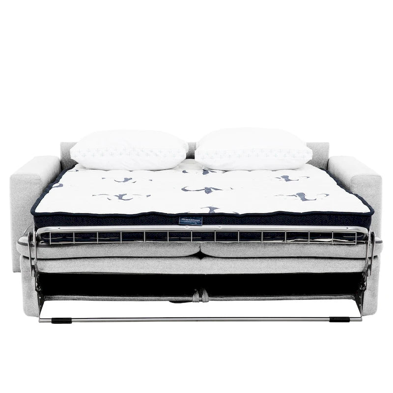 Stearns & Foster Giotto 78 in. Full Sleeper Sofa with Memory Foam Mattress