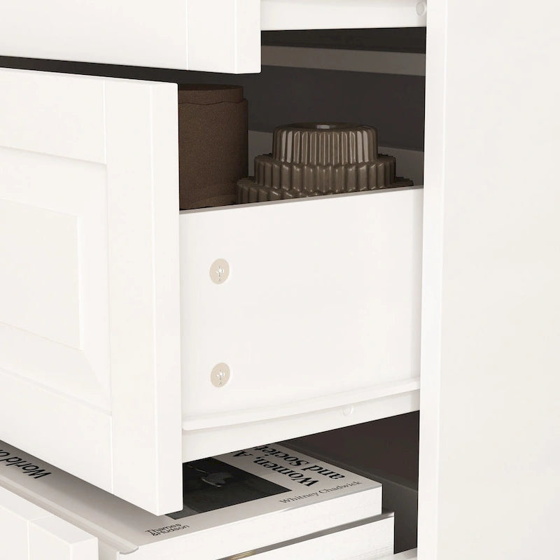 Chest of Drawers Tall 5 Drawer Dresser, Wood Dresser End Table Console