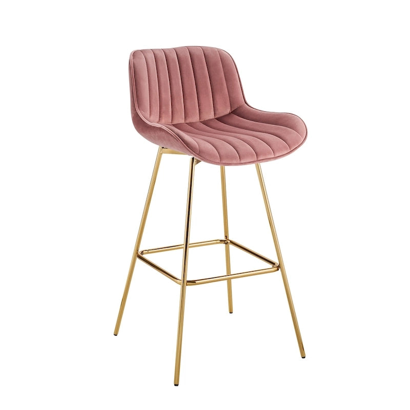 Art Leon Modern Swivel Velvet Barstool (Set of 2)