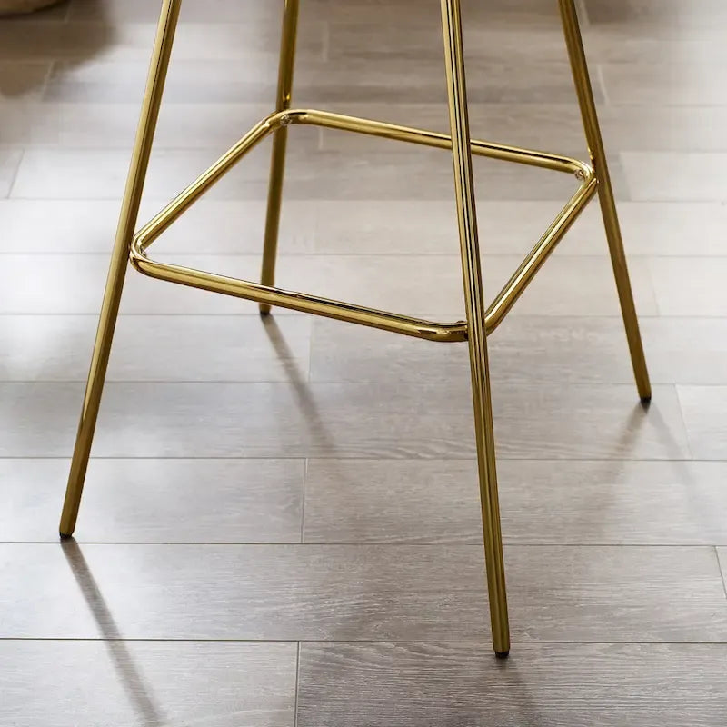 Art Leon Modern Swivel Velvet Barstool (Set of 2)