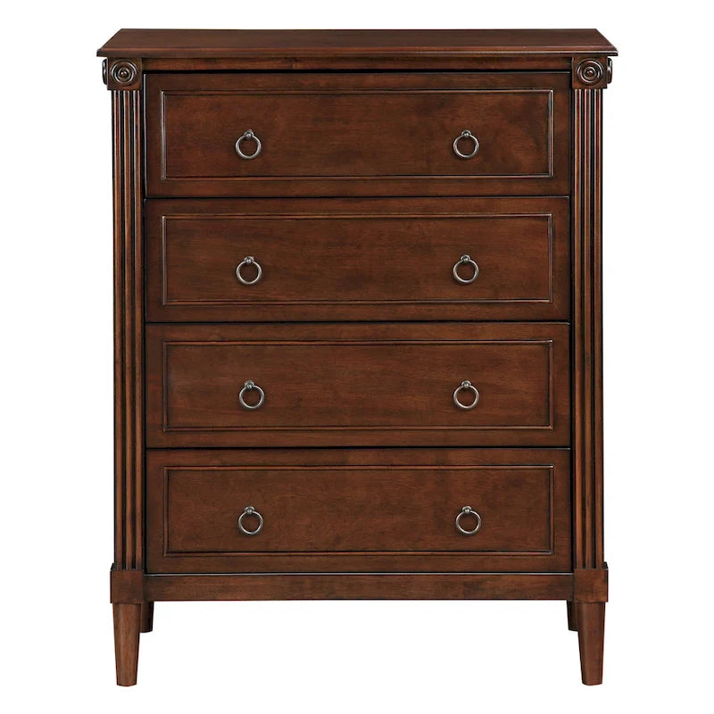 Joneigh Traditional Solid Wood 4-Drawer Chest by Furniture of America