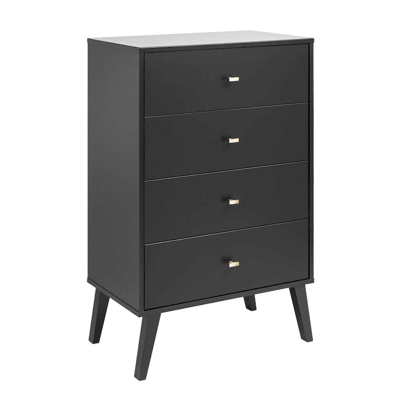 Prepac Milo Mid Century Modern 4-Drawer Chest