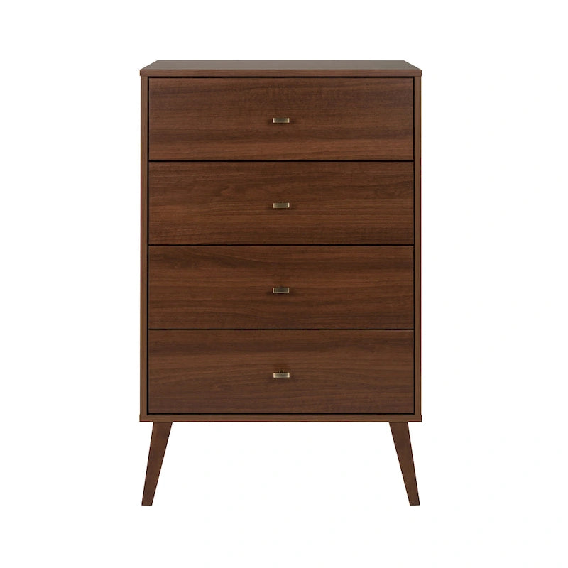Prepac Milo Mid Century Modern 4-Drawer Chest