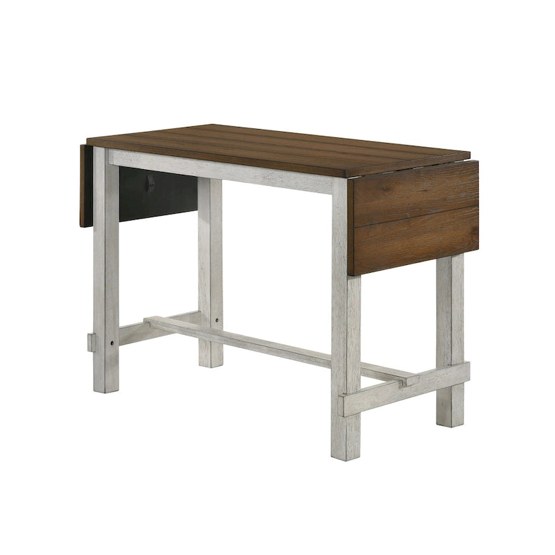 Tarala Oak 71-inch Counter Height Table with Drop Leaf by Furniture of America