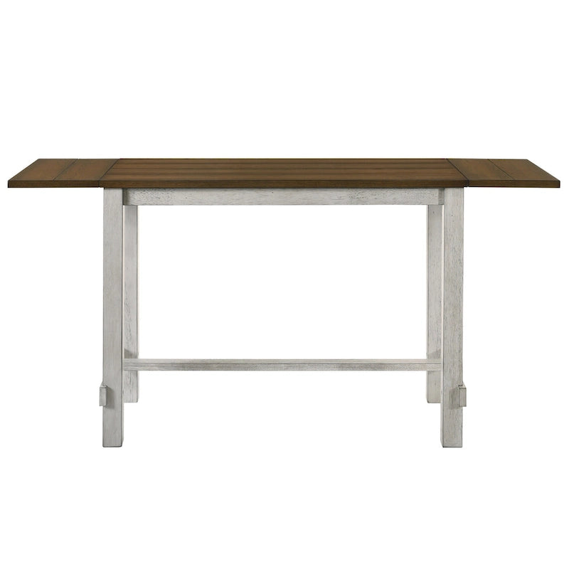 Tarala Oak 71-inch Counter Height Table with Drop Leaf by Furniture of America