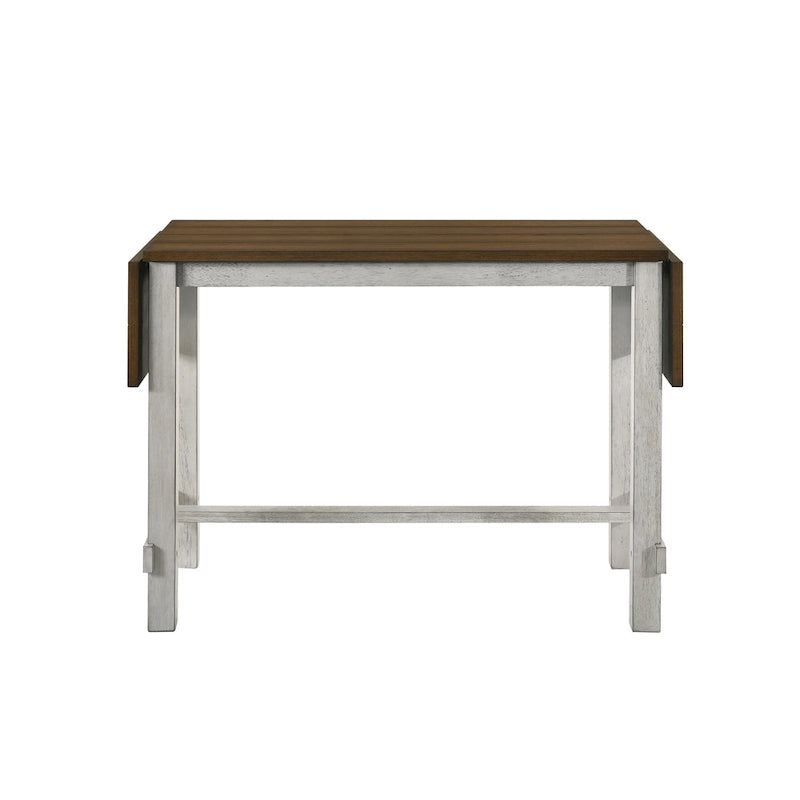 Tarala Oak 71-inch Counter Height Table with Drop Leaf by Furniture of America