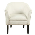 Porch & Den Kingswell Natural Textured Barrel Accent Chair