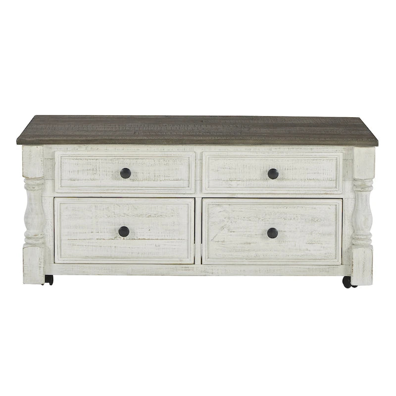 Signature Design by Ashley Havalance White/Gray Lift Top Cocktail Table - 26W x 46D x 20H