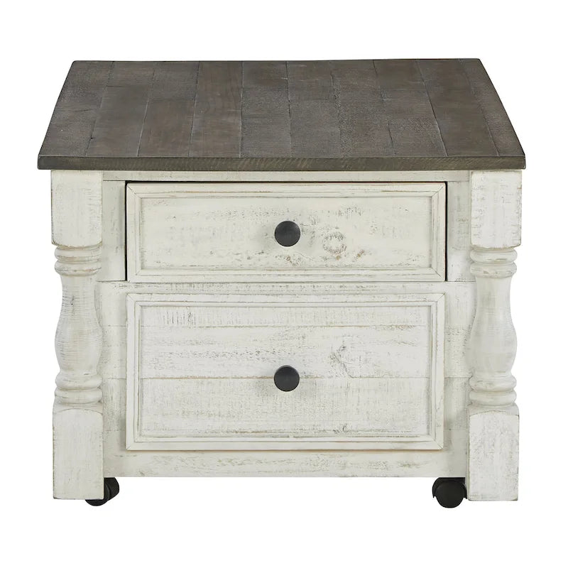 Signature Design by Ashley Havalance White/Gray Lift Top Cocktail Table - 26W x 46D x 20H