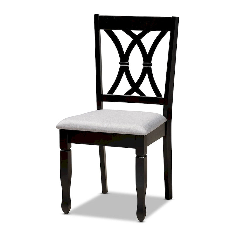 Reneau Modern and Contemporary Upholstered Wood 7-Piece Dining Set
