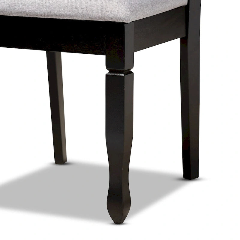 Reneau Modern and Contemporary Upholstered Wood 7-Piece Dining Set