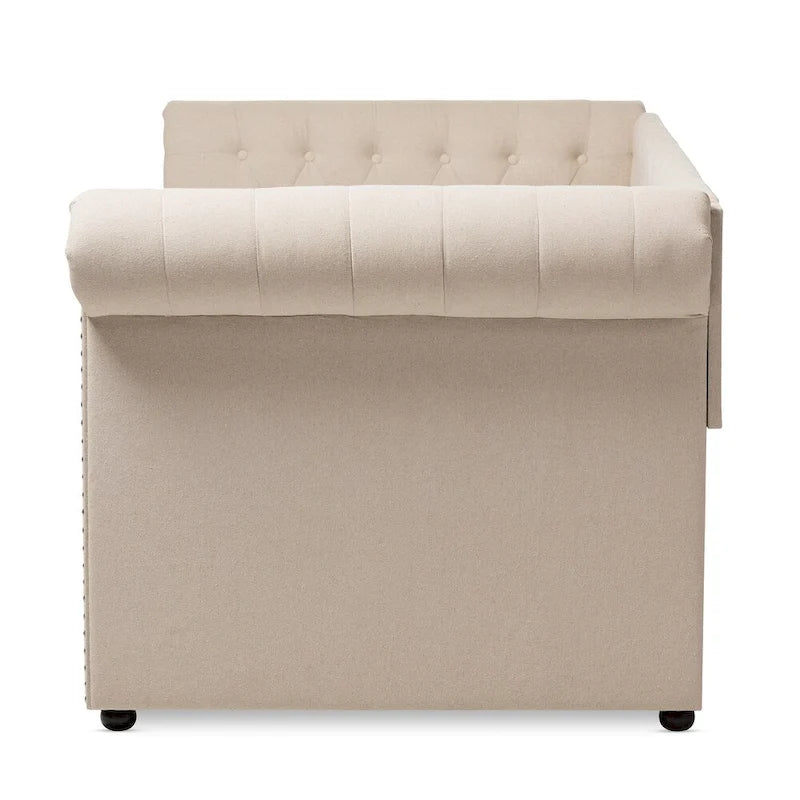 Taylor & Olive Cattail Upholstered Trundle Daybed