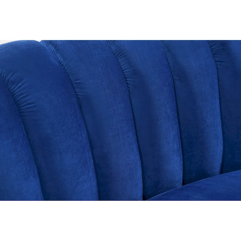 Round Circle Couch Symmetrical Modular Curved Velvet Sectional Sofa