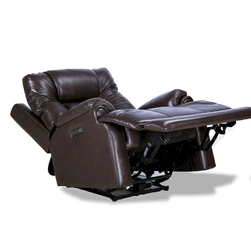 Genuine Top Grain Adjustable Headrest Extendable Footrest Zero Gravity Reclin Power Recliner