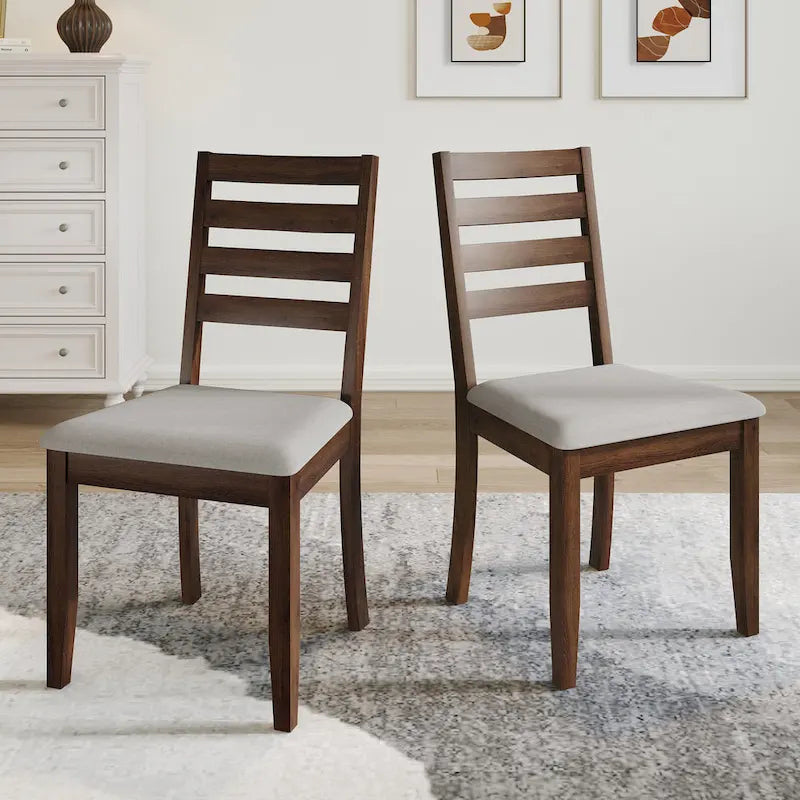 CraftPorch Simple Timeless Wooden Dining Chairs (Set of 2) - N/A