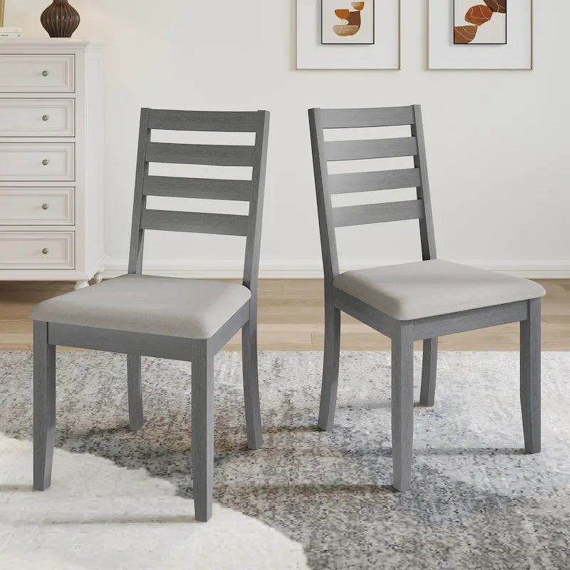 CraftPorch Simple Timeless Wooden Dining Chairs (Set of 2) - N/A