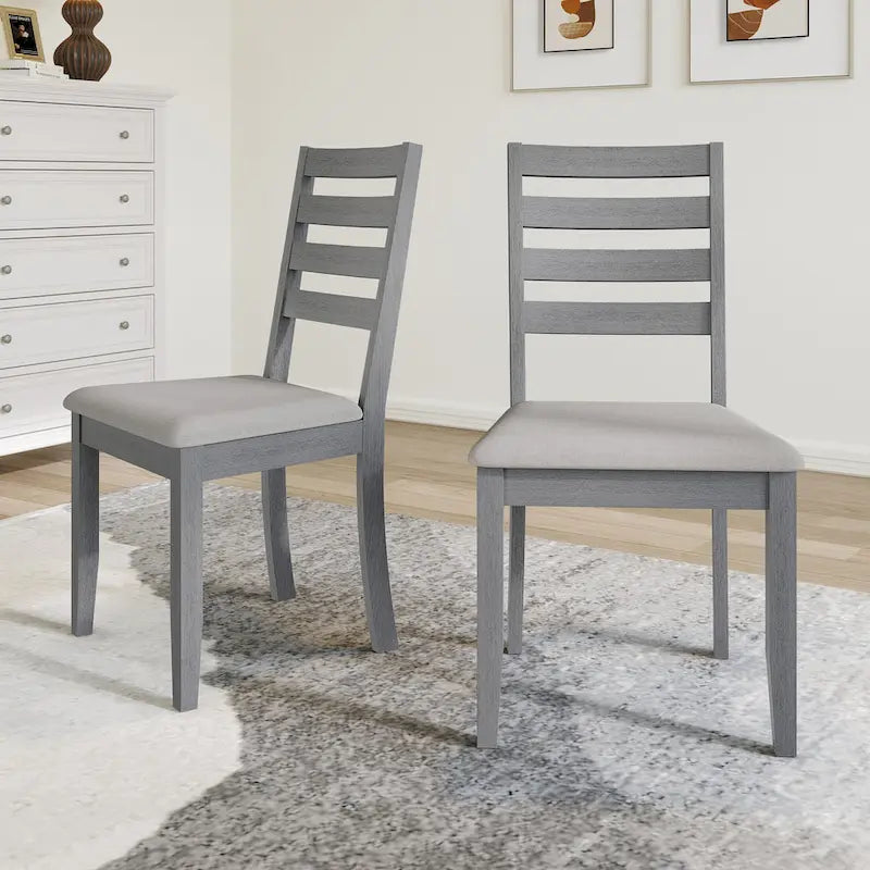 CraftPorch Simple Timeless Wooden Dining Chairs (Set of 2) - N/A