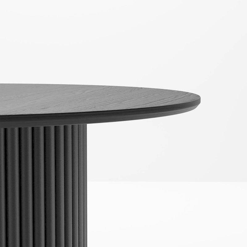 Wooakway Solid Wood 60 Round Dining Table for 6 People Nordic style - 60*30