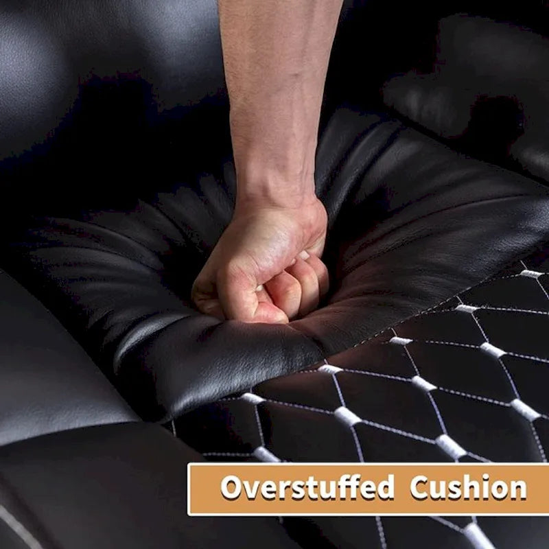 Electric Home Theater Overstuffed Single Reclining Sofa with Hidden Arm Storage