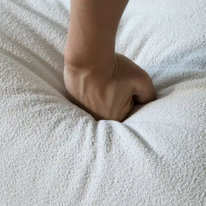 Memory Foam Floor Chair, Comfortable Back Support Lazy Sofa, Comfy for Reading Game Meditating,Teddy Fabric