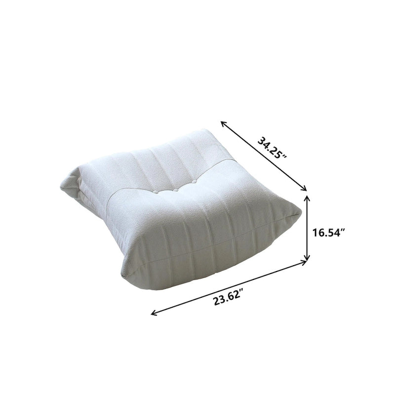 Memory Foam Floor Chair, Comfortable Back Support Lazy Sofa, Comfy for Reading Game Meditating,Teddy Fabric