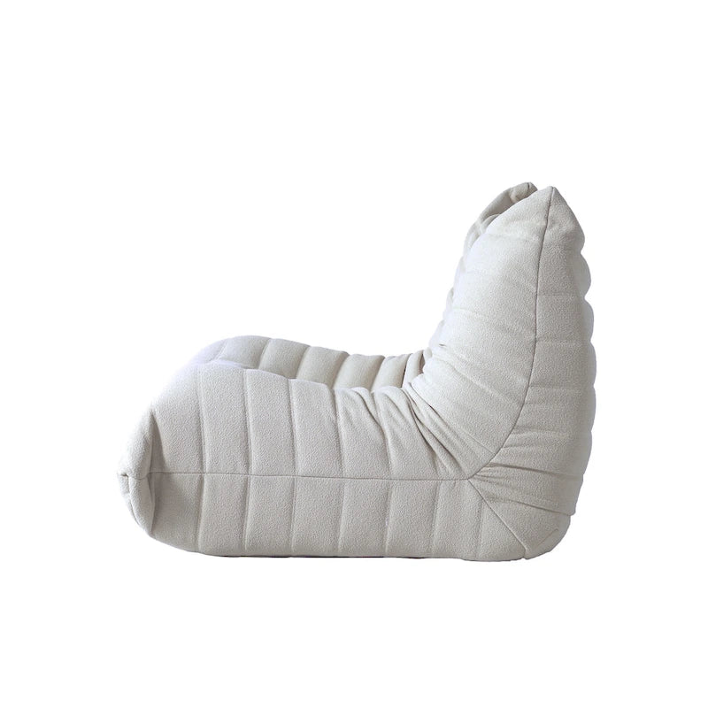 Memory Foam Floor Chair, Comfortable Back Support Lazy Sofa, Comfy for Reading Game Meditating,Teddy Fabric