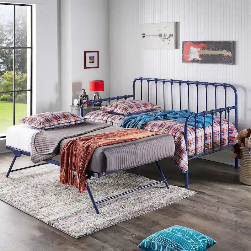 Constance Metal Daybed with Lift-up Trundle by iNSPIRE Q Bold