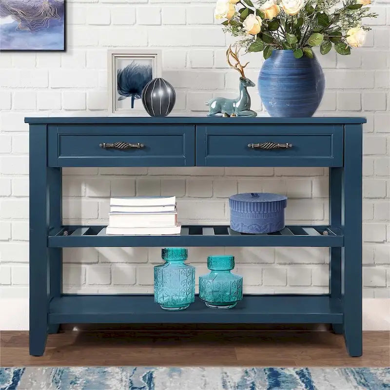 Mid-Century Style 42 Solid Wood Buffet Sideboard