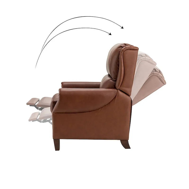 Alicia 32.68 Wide Genuine Leather Manual Recliner