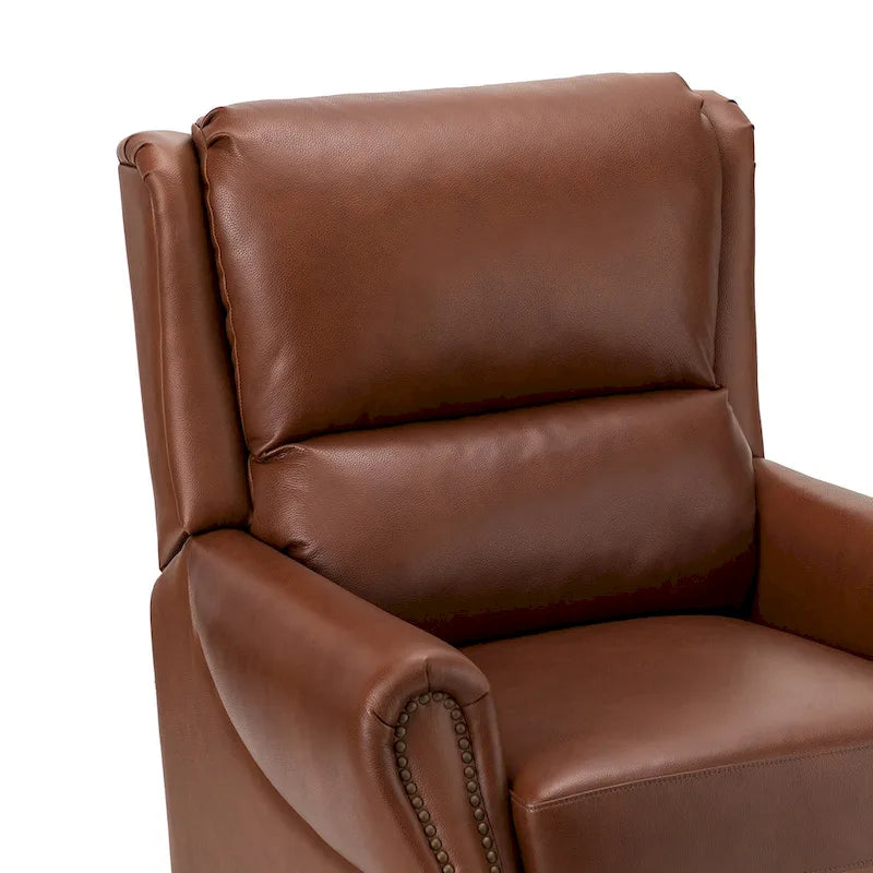Alicia 32.68 Wide Genuine Leather Manual Recliner