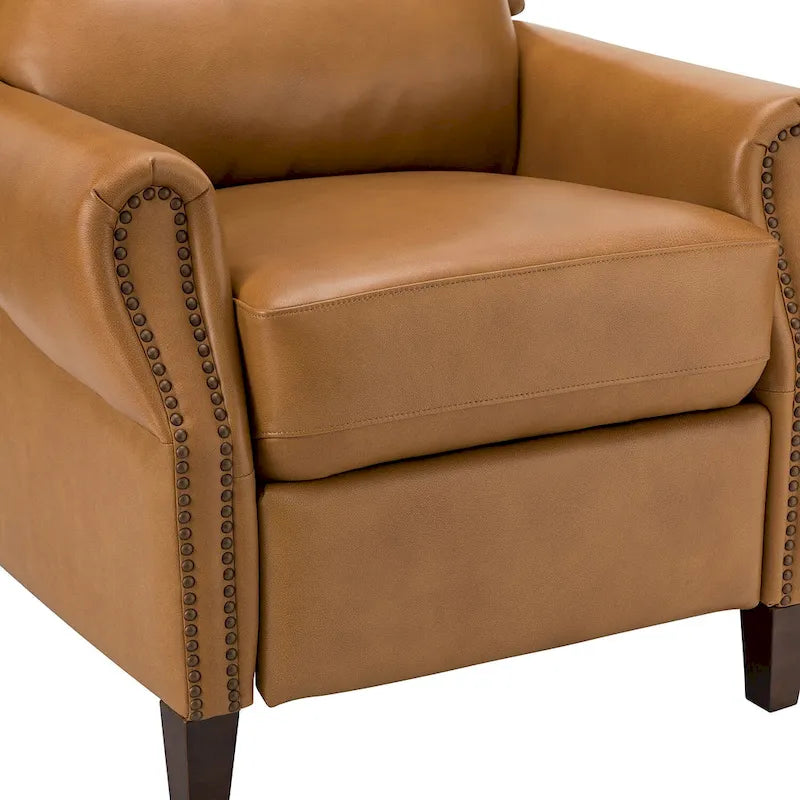 Alicia 32.68 Wide Genuine Leather Manual Recliner