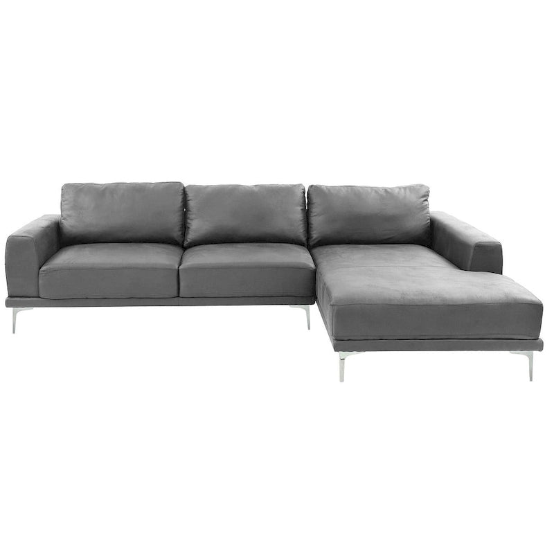 Poundex Furniture 2 Piece Leather Sectional Set