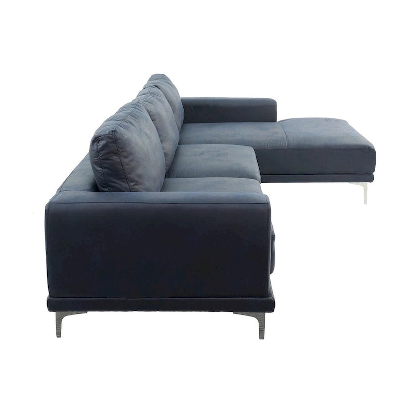 Poundex Furniture 2 Piece Leather Sectional Set