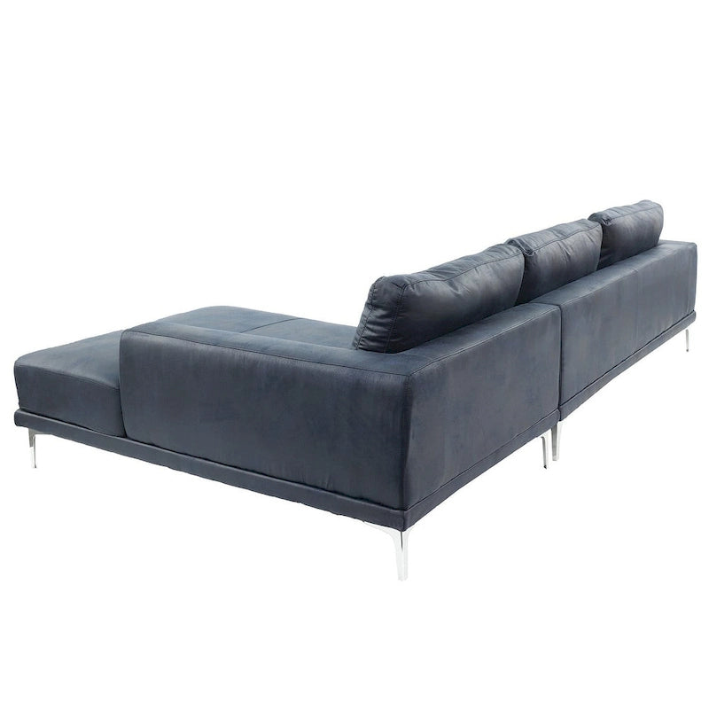 Poundex Furniture 2 Piece Leather Sectional Set