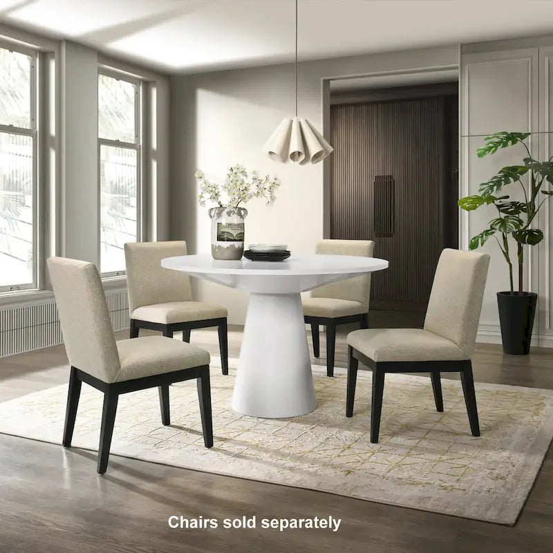 Roundhill Furniture Rocco 48 Pedestal Dining Table